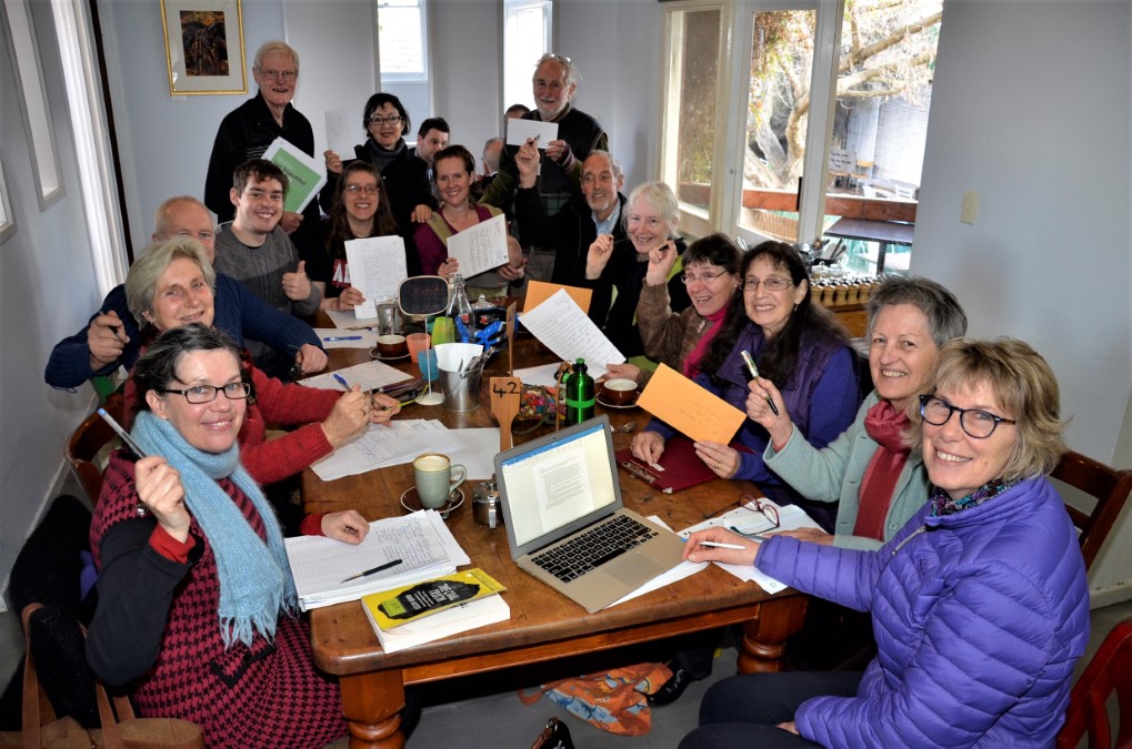 Some of those who participated in the letter writing campaign calling on federal Labor to oppose new coal projects including the Adani coal mine.