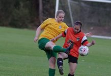 Women's first win of the season