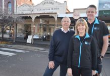 Local trader celebrates 40 years Robin Taylor, daughter Julie and her husband Shane Tunn are proud to see Taylors Home Centre celebrate 40 years in business in 2021.