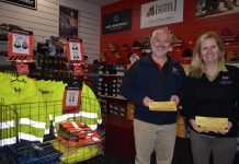 Backing business Hip Pocket Castlemaine's Darren and Trudy Gundy are proud to support the Golden Ticket promotion.