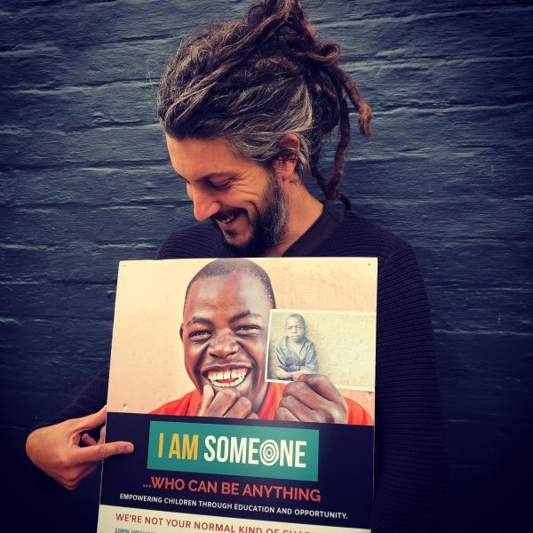 Orphfund founder Steve Argent is pictured with the new 'I am Someone' promotional material.