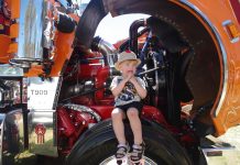 Truck Show a success This little one got the chance to get up close with this Kenworth. Photos: Max Lesser.