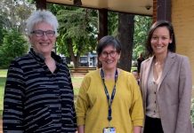 Maldon responds Castlemaine Health Board Chair Peggy Ronnau, Castlemaine Health CEO Sue Race and Maldon Hospital Board Chair Vanessa Healy are pictured at one of the drop in sessions.