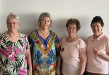 Red Cross honour dedicated members Friends of Red Cross Castlemaine members Maureen Inwood (50 years), Malinda Melbourne (10 years), Janett Steet (10 years) and Margaret Boyle (20 years) celebrated their Red Cross service this week. Absent: Margaret Hynam-Smith.