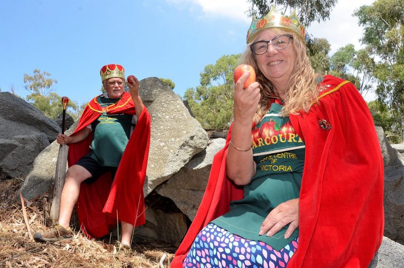 This year's Harcourt Applefest royalty, King Phillip and Queen Ruth Hay get ready to perform their regal duties at the fest that's set for Saturday March 12. Photo: Eve Lamb