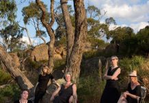Arts Open continues this weekend The work of the Granite Girls - Zoe Amor, Hilary Finch, Denise Martin, Catherine Pilgrim and Sue McLeod - is featured at Studio 52 at The Mill Castlemaine. Photo: Hilary Finch.
