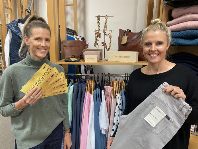 Mensland Castlemaine proprietors Renee Ramsey and Lauren Barker are delighted to once again be part of the Golden Ticket buy local promotion.