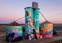 Fostering creative connections The Silo Art Trail has been a huge drawcard for regional tourism. Art work by Kitt Albacutya.