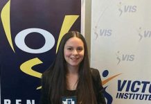 Magpie women shine Kyla Byrne is proudly pictured with her award.