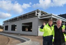 ASQ Garden & Landscape set for new Castlemaine home ASQ Garden & Landscape Castlemaine horticulturalists Elisabeth Templeton and Gary Sobey are pictured with the new building which is quickly taking shape.