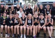 Castlemaine District Netball Association squads shine at Maryborough tournament The Castlemaine 13s and 15s squads are proudly pictured with their runner-up trophies after a top weekend of netball action.
