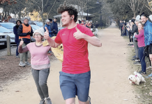 Milestones for Castlemaine Parkrunners in freezing conditions