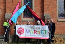 Maldon Market returns home to Maldon Neighbourhood Centre The Maldon Market working group is pictured at the market's new home, the Maldon Neighborhood Centre. Photo courtesy of the Tarrengower Times