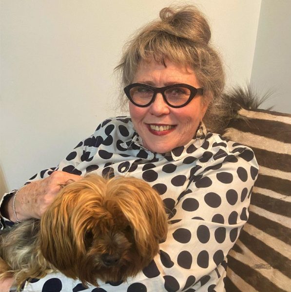 Tracey Naughton and her beloved pooch George.