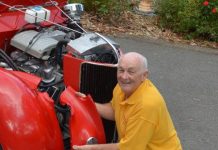Castlemaine hot rodding community mourns a legend Larry O'Toole is pictured with his latest project car.