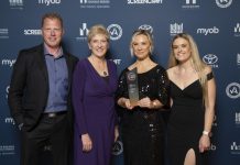 Edifice Construction takes out National Award Edifice Construction founders and husband and wife Dugald and Ellissia Campbell and office manager Teagan Lambie proudly accept their award at the Melbourne event.