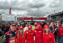 Wild ride at Bathurst for Castlemaine young gun Declan Fraser Declan Fraser is proudly pictured with Lowndes and his family at the event.
