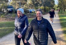 Parkwalk at Castlemaine Parkrun during October Parkrun is celebrating the parkwalker in October.