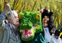 Swashbuckling fun awaits! The cast of Peter Panto are excited to bring their latest production to life. Photo: Stephen Mitchell.