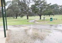 Golf interrupted by dismal weather
