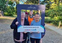Perfect day for Parkrun The volunteer visitor brigade with a local Oliver Moynihan joining in for good measure.