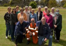 Goldfields Quilters sewing for a cause Goldfields Quilters representatives are pictured with Campbells Creek CFA member Charlotte Bathurst, Castlemaine SES member Daniel Bone and CFA volunteer Edwin Hocking.