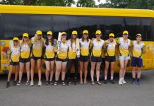 Local girls cricket side shines at tournament The local girls squad were all smiles as they headed off Monday. Photo: Max Lesser.