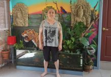 My Harcourt with long time resident and Castlemaine Theatre Company member Yen Kong Yen Kong is pictured in his sunroom.