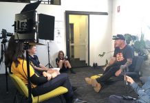 Castlemaine State Festival Youth Media opportunity CSF Youth Media team members interview HALT co-founder Jeremy Forbes.