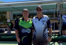 World Champion stops over at Castlemaine Bowling Club World champion bowler Alex Marshall is pictured with the director of Castlemaine Bowling Club Rod Phillips.