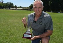 Castlemaine Gift returns to the Camp Reserve this Sunday Castlemaine Gift coordinator Darryl Nettleton is pictured with the hallowed prize for the 120m Women's Gift.