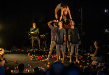 Castlemaine State Festival in full swing! Adelaide-based circus company Gravity & Other Myths perform 'A Simple Space'. Photo: Brendan McCarthy.