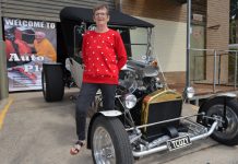 Autopia returns to Autoplex Castlemaine this weekend Castlemaine Hot Rod Centre chairperson Vicki Farrell is pictured with fellow member Rick Ling's 1923 T Model Ford Bucket. The hot rod was built back in 1973 and recently restored by Ling. "It was originally built by a friend from a McDonald Brothers kit. I spent around 1000 hours on the restoration," Ling said.