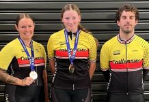 Cyclists on track for success Emma Jackson, Hope Harnetty and Sam Murphy had a great weekend at DISC.