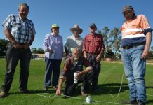 Grab a bargain at the Castlemaine Lions Club Swap Meet Castlemaine Lions Ron Gartside, Marie Elrington, Ken McKimmie, Otto Skvara (front), Doug Sharp and Ron Delmenico are looking forward to this Sunday's Swap Meet at the Camp Reserve.