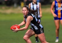 Tia selected for the VFLW Bombers Castlemaine Football Netball Club premiership player Tia Davidge has been selected to represent Essendon in the VFLW comp in 2023. Photo: Peter Banko.