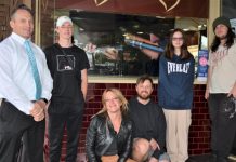 Castlemaine Secondary College students creative talents on show Castlemaine Secondary College principal Justin Hird is pictured with FLO students Oscar Sattler-Carson, Abbey Carr and Zakk Barron and teachers Ollie Fairclough and Hermione Merry with the Barker Street installation 'How Are You Intelligent?'