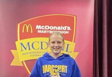 Star of the court: Harcourt netballer Maycee Rinaldi