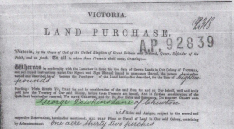 Are you related to George Dawkins Lane?