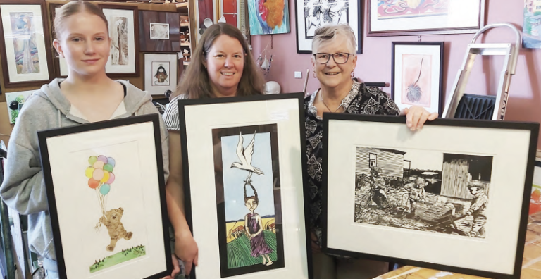 Three generations of printmakers