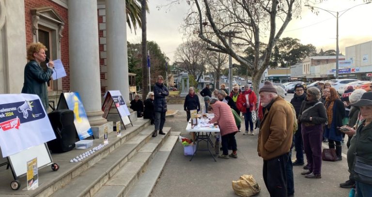 Vigil shines light on homelessness