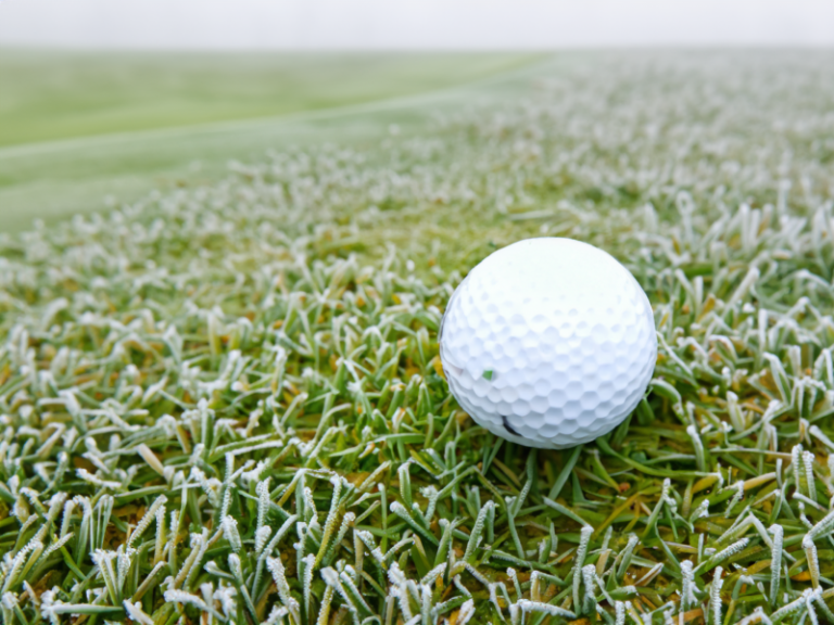 Golfers brave the chill