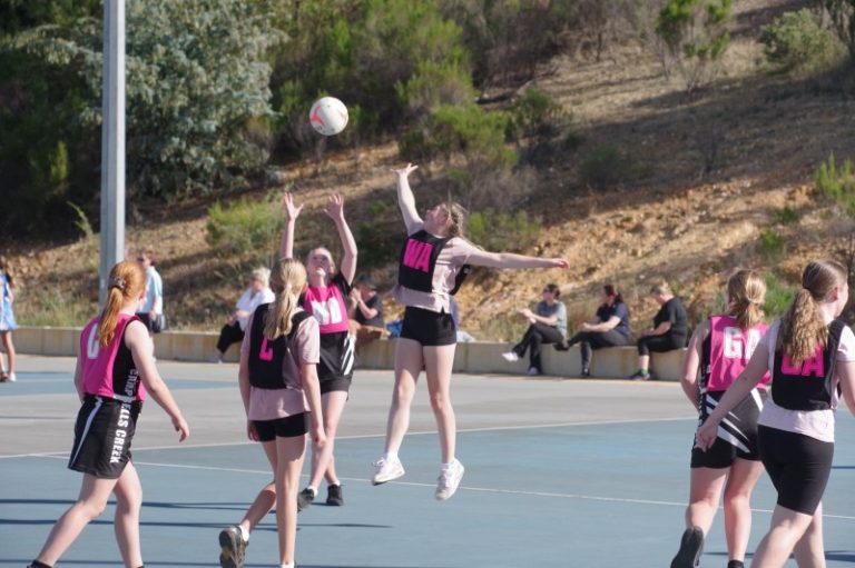 Netballers leap into action