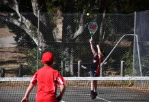 Tennis juniors give it their all