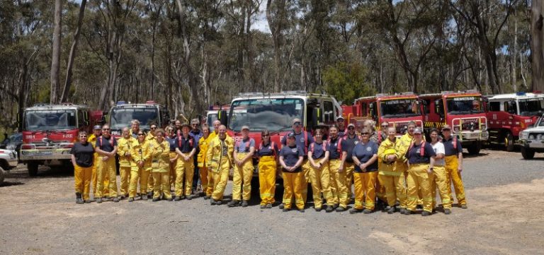 Local brigades converge in Fryerstown