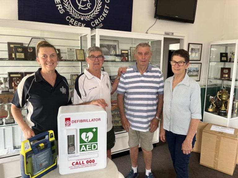 Life-saving donation for Barkers Creek CC