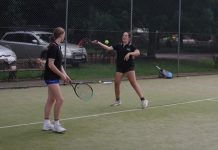 Juniors serve up tennis action
