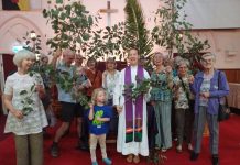 ‘Palm’ forest at Uniting Church