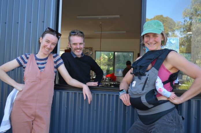 Winters Flat welcomes voters to the Care Crows Cafe.