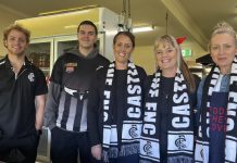 Magpies celebrate their volunteers